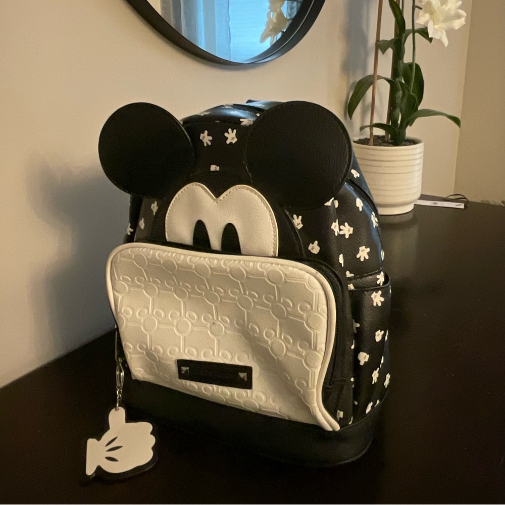 SOLD Mickey Mouse Black and White Backpack